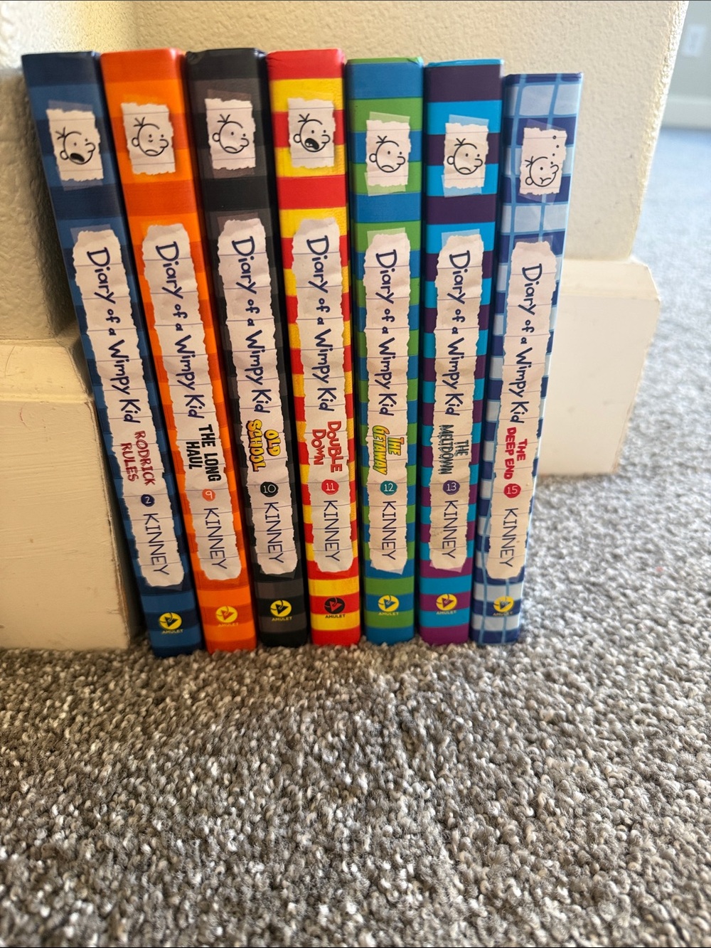 Diary of a Wimpy Kid- lot of 7 hardback books